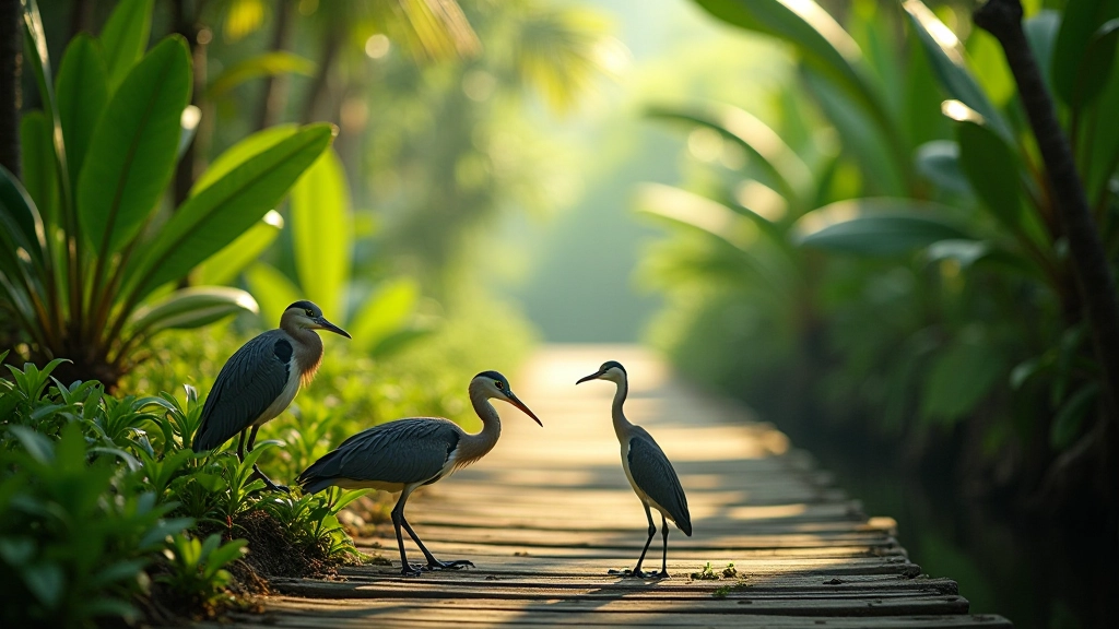 Observación detallada de la vida silvestre del estuario